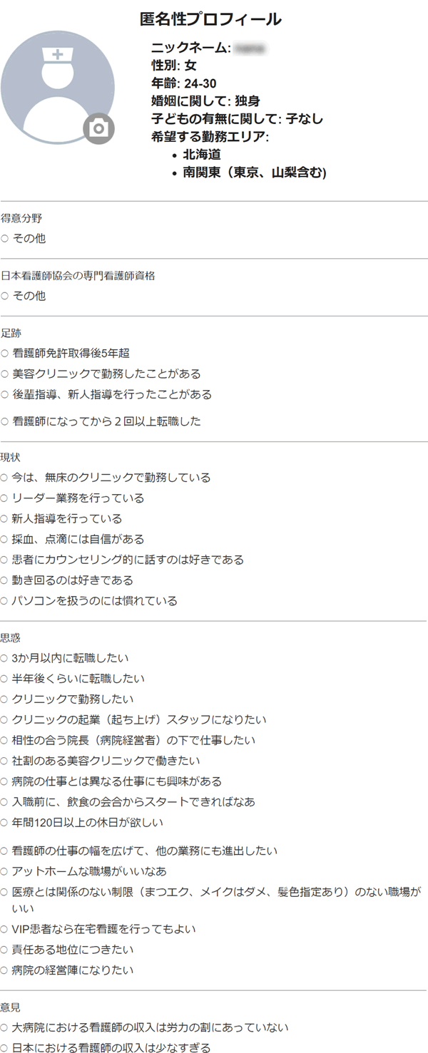 プロフィール例3